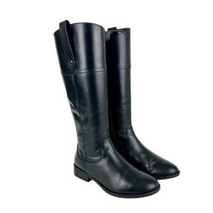 Vionic Womens Holden Mayes Knee High Riding Boots Black Waterproof Leather sz 6